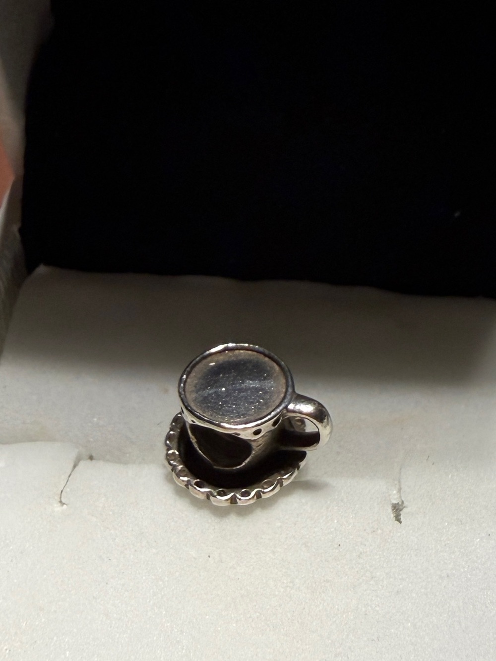 Retired Pandora Tea Cup Charm S925 ALE Sterling Silver Tea Time Bead